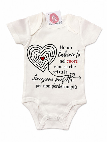 Body baby personalizzato - body, "la