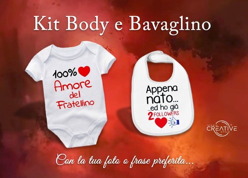Completino body bavaglino - completino,