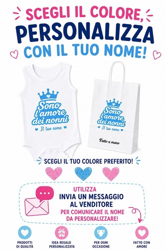 Body cotone borsa regalo