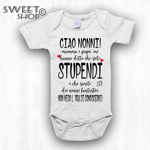 Body neonato nonni - body,