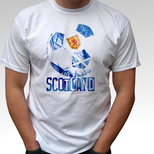 Shirt scozia coppa calcio - t,