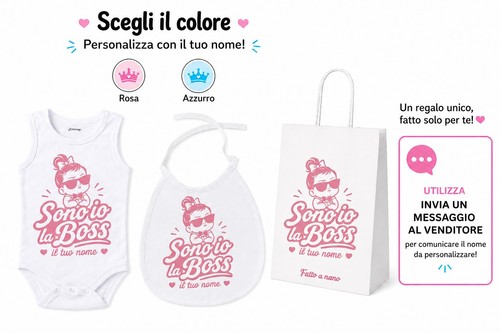 Body cotone bavetta borsa - body,