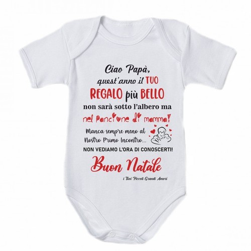 Tutina body gemelli ciao - ciao, papà